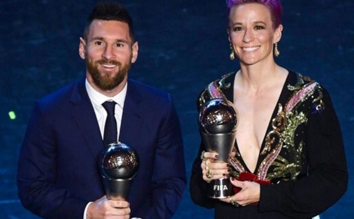 Die Favoriten: Lionel Messi (l.) und Megan Rapinoe (r.)