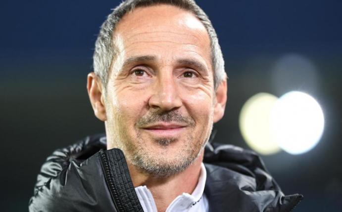 Bereitet sich auf das Spiel gegen den FSV Mainz vor: Frankfurts Trainer Adi Hütter. Foto: Patrick Seeger/dpa