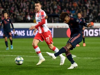 Kingsley Coman (r) will noch lange beim FC Bayern München bleiben. Foto: Sven Hoppe/dpa Kingsley Coman (r) will noch lange beim FC Bayern München bleiben. Foto: Sven Hoppe/dpa