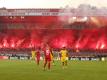 BVB-Fans zünden Bengalische Feuer bei Union Berlin