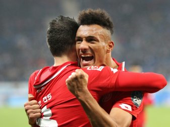 Karim Onisiwo (r.) erzielte den Ausgleich Karim Onisiwo (r.) erzielte den Ausgleich