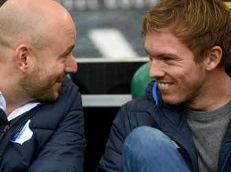 Verstehen sich immer noch gut: Alexander Rosen (l) und Julian Nagelsmann. Foto: Jonas Güttler/dpa Verstehen sich immer noch gut: Alexander Rosen (l) und Julian Nagelsmann. Foto: Jonas Güttler/dpa