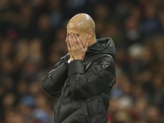 Trainer Pep Guardiola dachte kurz an seinen Ex-Club. Foto: Dave Thompson/AP/dpa Trainer Pep Guardiola dachte kurz an seinen Ex-Club. Foto: Dave Thompson/AP/dpa