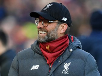 Jürgen Klopp mit seinem 100. Sieg in der Premier League Jürgen Klopp mit seinem 100. Sieg in der Premier League