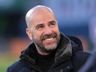 Kann sich gegen Schalke auf einen neuen Rasen freuen: Leverkusen-Coach Peter Bosz. Foto: Peter Steffen/dpa Kann sich gegen Schalke auf einen neuen Rasen freuen: Leverkusen-Coach Peter Bosz. Foto: Peter Steffen/dpa
