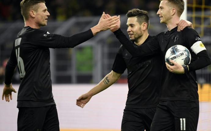 Marco Reus (r.) und Co. schlagen Fortuna Düsseldorf
