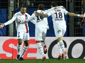 Mbappe, Neymar und Icardi (v.l.) treffen für Paris Mbappe, Neymar und Icardi (v.l.) treffen für Paris