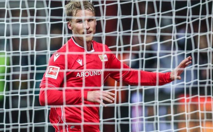 Der treffsichere Stürmer Sebastian Andersson steht exemplarisch für den Erfolg des 1. FC Union Berlin. Foto: Andreas Gora