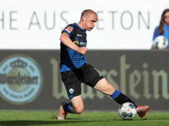 Paderborns Sven Michel ist mit seinem Siegtreffer in der Nachspielzeit zum Matchwinner geworden. Foto: Friso Gentsch Paderborns Sven Michel ist mit seinem Siegtreffer in der Nachspielzeit zum Matchwinner geworden. Foto: Friso Gentsch