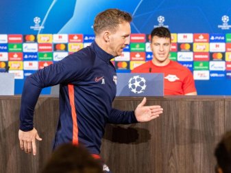 Mit RB auf dem Sprung Richtung Gruppensieg: Leipzig-Coach Julian Nagelsmann. Foto: Robert Michael/dpa-Zentralbild/dpa Mit RB auf dem Sprung Richtung Gruppensieg: Leipzig-Coach Julian Nagelsmann. Foto: Robert Michael/dpa-Zentralbild/dpa