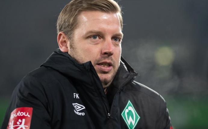Werder Bremen setzt langfristig auf Trainer Florian Kohfeldt. Foto: Swen Pförtner/dpa