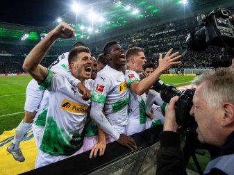 Die Gladbacher Spieler wollen auch in der Europa League jubeln. Foto: Marius Becker/dpa Die Gladbacher Spieler wollen auch in der Europa League jubeln. Foto: Marius Becker/dpa