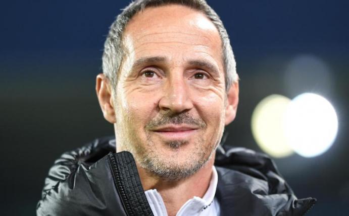Will mit Frankfurt in die K.o.-Runde: Eintracht-Coach Adi Hütter. Foto: Patrick Seeger/dpa