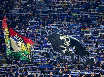 Atalanta-Fans feiern Einzug des Teams in die K.o.-Runde Atalanta-Fans feiern Einzug des Teams in die K.o.-Runde