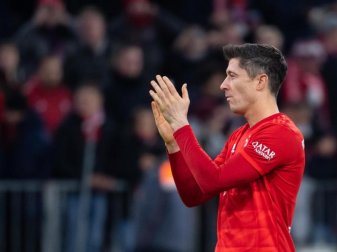 Robert Lewandowski erzielte sein 220. Bundesliga-Tor. Foto: Sven Hoppe/dpa Robert Lewandowski erzielte sein 220. Bundesliga-Tor. Foto: Sven Hoppe/dpa