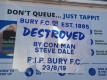Der Drittligist FC Bury wurde von der englischen Fußball-Liga EFL ausgeschlossen. Foto: Peter Byrne/PA Wire/dpa