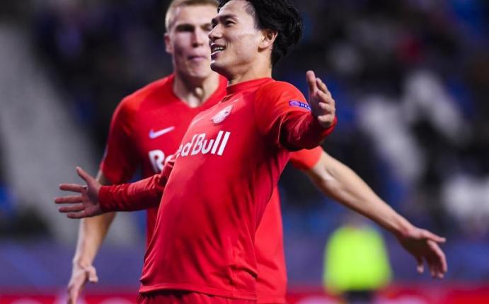 Trägt am Januar 2020 das Liverpool-Trikot: Takumi Minamino. Foto: Laurie Dieffembacq/BELGA/dpa