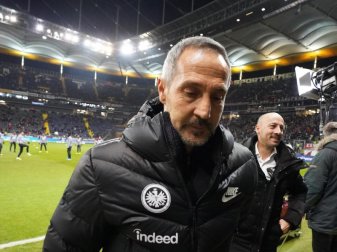 Mit Frankfurt auf Talfahrt: Eintracht-Coach Adi Hütter. Foto: Thomas Frey/dpa Mit Frankfurt auf Talfahrt: Eintracht-Coach Adi Hütter. Foto: Thomas Frey/dpa