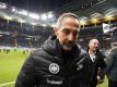 Mit Frankfurt auf Talfahrt: Eintracht-Coach Adi Hütter. Foto: Thomas Frey/dpa
