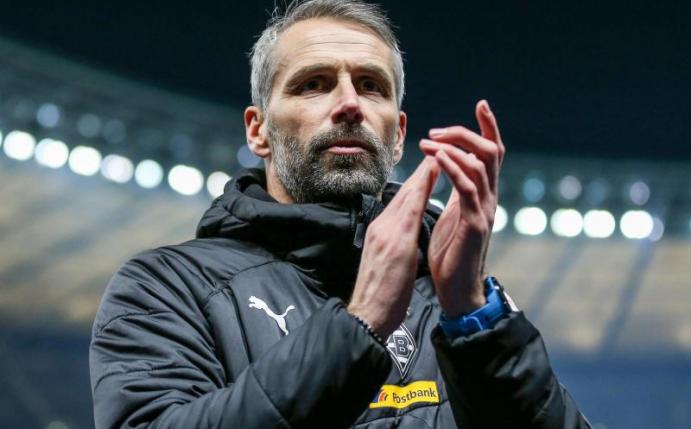 Gladbach-Trainer Marco Rose ist von Hermbstmeister RB Leipzig begeistert. Foto: Andreas Gora/dpa