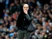 Glaubt nicht mehr an den Meister-Titel: Manchester Citys Coach Pep Guardiola. Foto: Martin Rickett/PA Wire/dpa