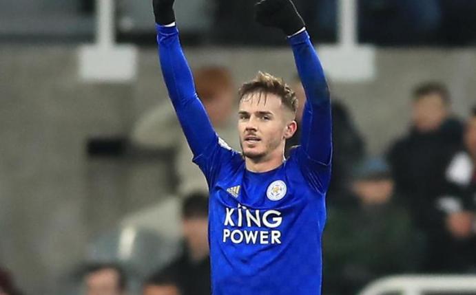 James Maddison traf für Leicester City zum 2:0. Foto: Owen Humphreys/PA Wire/dpa