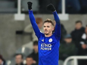 James Maddison traf für Leicester City zum 2:0. Foto: Owen Humphreys/PA Wire/dpa James Maddison traf für Leicester City zum 2:0. Foto: Owen Humphreys/PA Wire/dpa