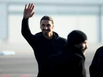 Zlatan Ibrahimovic in Modemetropole Mailand eingetroffen Zlatan Ibrahimovic in Modemetropole Mailand eingetroffen