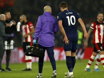 Verletzte sich am linken Oberschenkel: Harry Kane Verletzte sich am linken Oberschenkel: Harry Kane