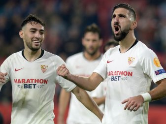 Munas Dabbur (r.) wechselt von Sevilla nach Hoffenheim Munas Dabbur (r.) wechselt von Sevilla nach Hoffenheim