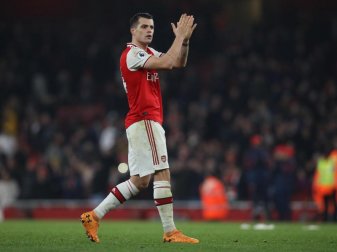 Granit Xhaka spielt unter dem neuen Arsenal-Trainer Mikel Arteta wieder eine große Rolle. Foto: Paul Terry/CSM via ZUMA Wire/dpa Granit Xhaka spielt unter dem neuen Arsenal-Trainer Mikel Arteta wieder eine große Rolle. Foto: Paul Terry/CSM via ZUMA Wire/dpa