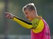 Neu beim BVB: Erling Haaland. Foto: David Inderlied/dpa