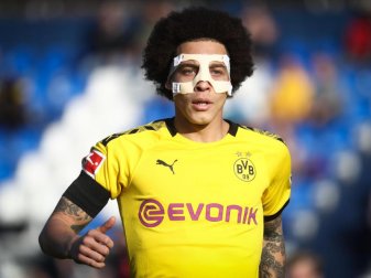 Muss weiter Maske tragen: BVB-Profi Axel Witsel. Foto: Virginie Lefour/BELGA/dpa Muss weiter Maske tragen: BVB-Profi Axel Witsel. Foto: Virginie Lefour/BELGA/dpa