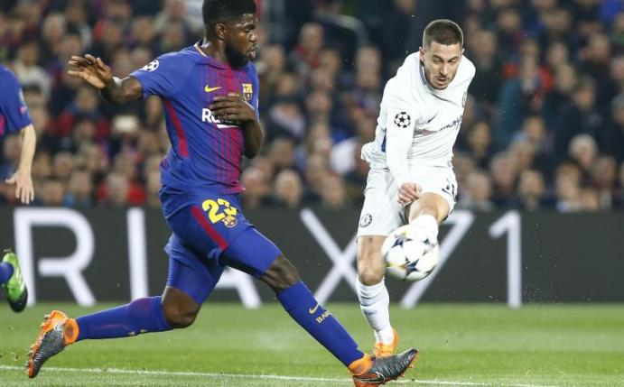 Beim FC Barcelona offenbar auf dem Abstellgleis: Samuel Umtiti. Foto: ---/gtres/dpa