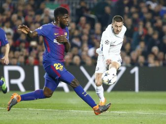 Beim FC Barcelona offenbar auf dem Abstellgleis: Samuel Umtiti. Foto: ---/gtres/dpa Beim FC Barcelona offenbar auf dem Abstellgleis: Samuel Umtiti. Foto: ---/gtres/dpa