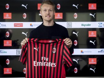 Ist wieder an AC Mailand ausgeliehen: Der Däne Simon Kjaer. Foto: Claudio Furlan/LaPresse/AP/dpa