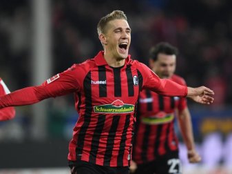 Stürmer Nils Petersen ist mit seinem 84. Treffer für den SC Freiburg zum Rekordtorschützen des Vereins geworden. Foto: Patrick Seeger/dpa/Archivbild Stürmer Nils Petersen ist mit seinem 84. Treffer für den SC Freiburg zum Rekordtorschützen des Vereins geworden. Foto: Patrick Seeger/dpa/Archivbild
