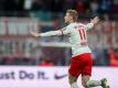 Traf wieder doppelt für RB Leipzig: Timo Werner. Foto: Jan Woitas/dpa-Zentralbild/dpa