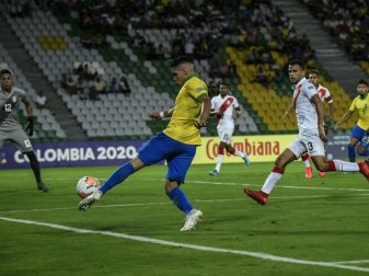 Bayers Paulinho erzielt das Siegtor für Brasiliens U23