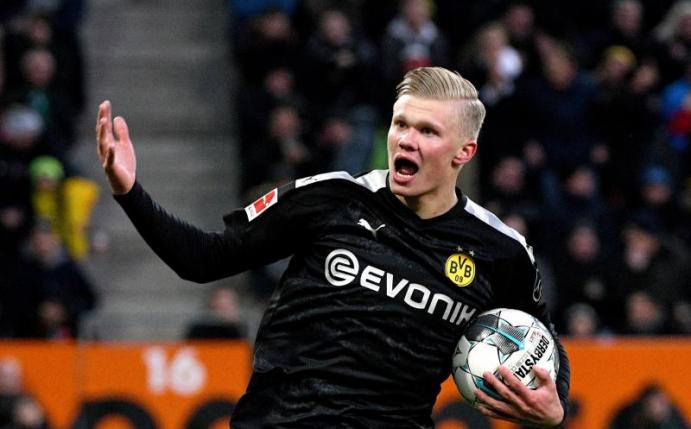 Der BVB verpflichtete in der Winterpause Topstürmer Erling Haaland. Foto: Stefan Puchner/dpa