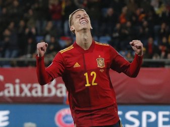 Ist in den Fokus von RB Leipzig gerückt: Der Spanier Dani Olmo. Foto: Miguel Morenatti/AP/dpa Ist in den Fokus von RB Leipzig gerückt: Der Spanier Dani Olmo. Foto: Miguel Morenatti/AP/dpa