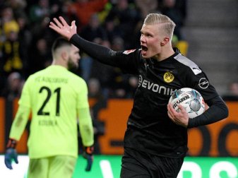 Gibt es am Freitag die nächste Show des Erling Haaland?. Foto: Stefan Puchner/dpa