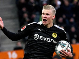 Steht vor seinem Heimdebüt bei Borussia Dortmund: Shootingstar Erling Haaland. Foto: Stefan Puchner/dpa Steht vor seinem Heimdebüt bei Borussia Dortmund: Shootingstar Erling Haaland. Foto: Stefan Puchner/dpa