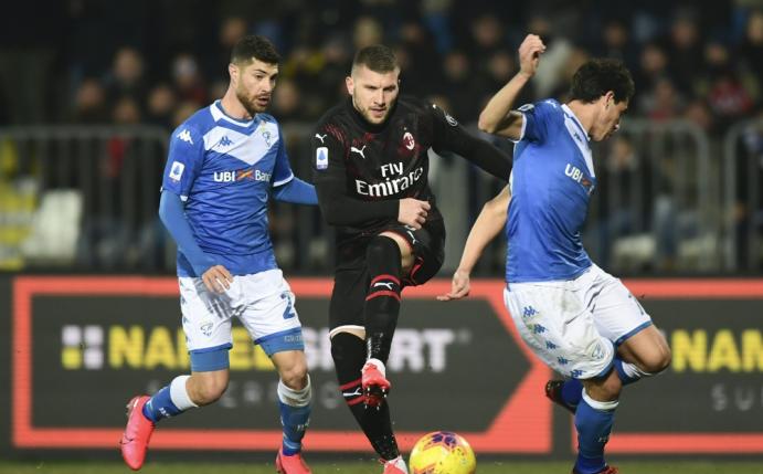 Ante Rebic erzielt den Siegtreffer für die Rossoneri