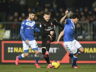 Ante Rebic erzielt den Siegtreffer für die Rossoneri Ante Rebic erzielt den Siegtreffer für die Rossoneri