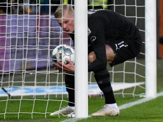Weiß, wo das Tor steht: BVB-Neuzugang Erling Haaland. Foto: Stefan Puchner/dpa Weiß, wo das Tor steht: BVB-Neuzugang Erling Haaland. Foto: Stefan Puchner/dpa