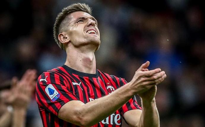 Soll nach übereinstimmenden Medienberichten zu Hertha BSC wechseln: Krzysztof Piątek von AC Mailand. Foto: -/Lapresse via ZUMA Press/dpa