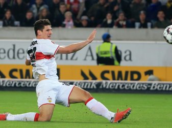 Traf für den VfB zum Ausgleich: Torjäger Mario Gomez Traf für den VfB zum Ausgleich: Torjäger Mario Gomez