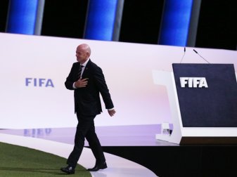 FIFA-Präsident Infantino sieht den Videobeweis positiv FIFA-Präsident Infantino sieht den Videobeweis positiv