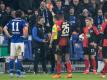 Wird nach seiner Roten Karte nicht gesperrt: Schalke-Coach David Wagner. Foto: Bernd Thissen/dpa